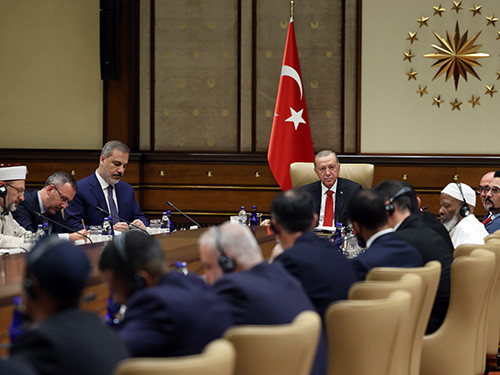 Cumhurbaşkanı Erdoğan, ABD Müslüman Organizasyonları Konseyi heyetini kabul etti 